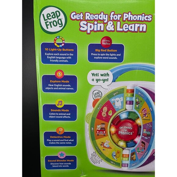 LeapFrog Get Ready for Phonics Spin and Learn Educational Toy Vocabulary Skills - Picture 6 of 8